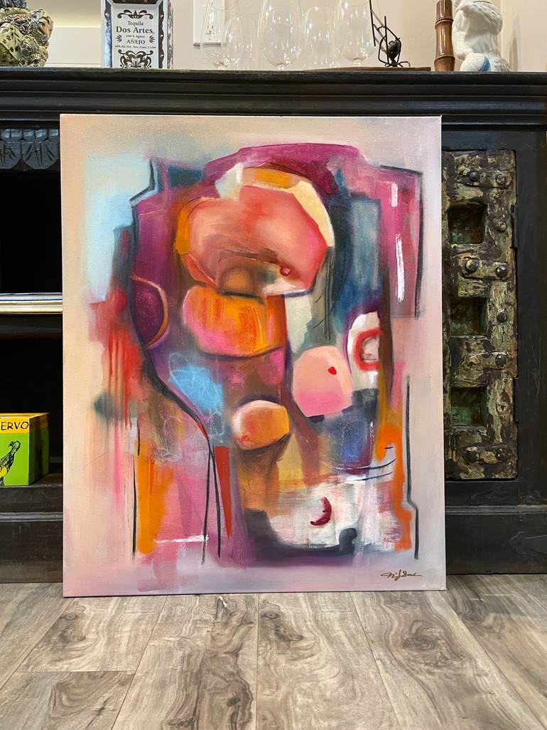 Original Abstract Expressionism Abstract Painting by Niki Sands