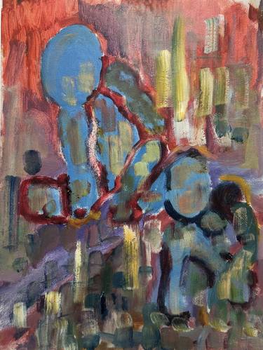 Original Abstract Expressionism Abstract Painting by Vanessa Teperson