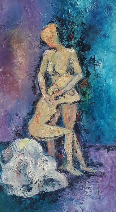 Original Impressionism Nude Paintings by Renate van Nijen