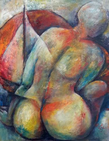 Print of Surrealism Nude Paintings by Renate van Nijen