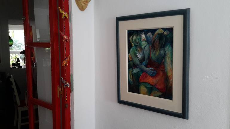 Original Impressionism Nude Painting by Renate Van Nijen