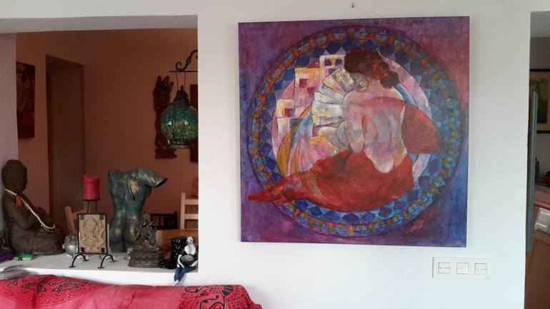 Original Impressionism Women Painting by Renate Van Nijen