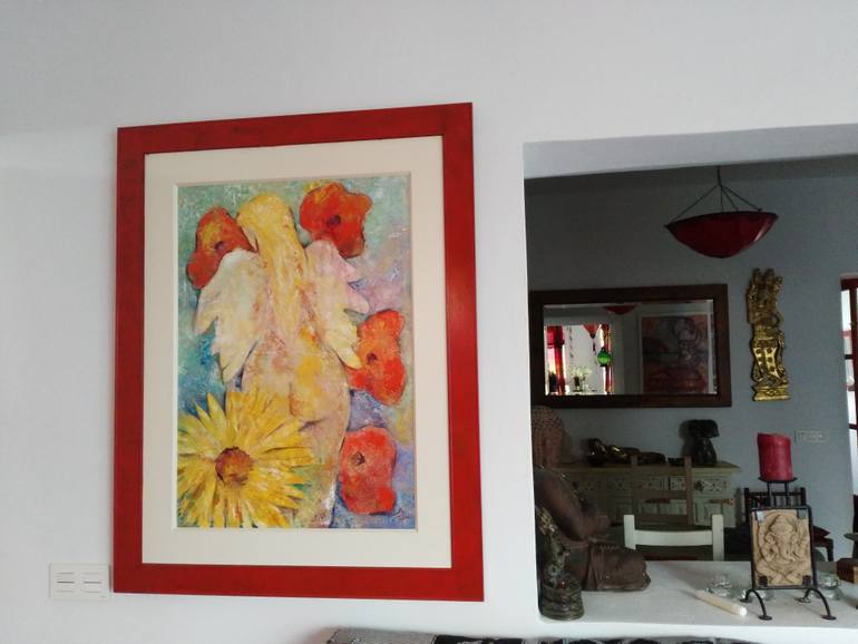 Original Figurative Women Painting by Renate Van Nijen