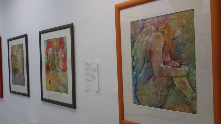Original Figurative Women Painting by Renate Van Nijen