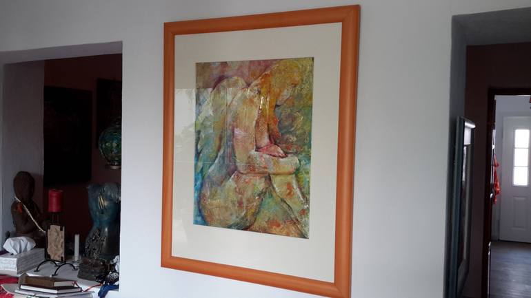 Original Figurative Women Painting by Renate Van Nijen