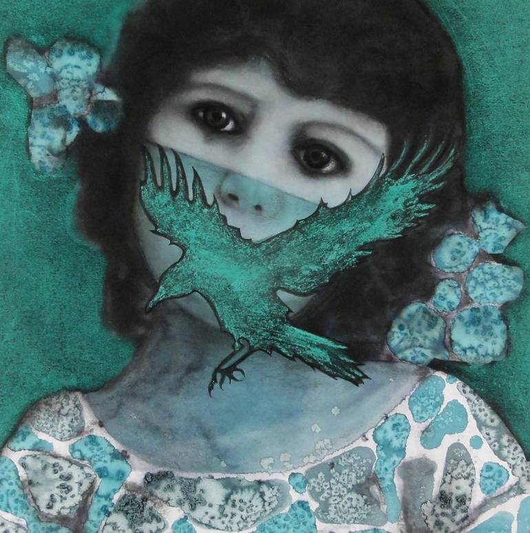 Original Children Mixed Media by Nikki Pelaez