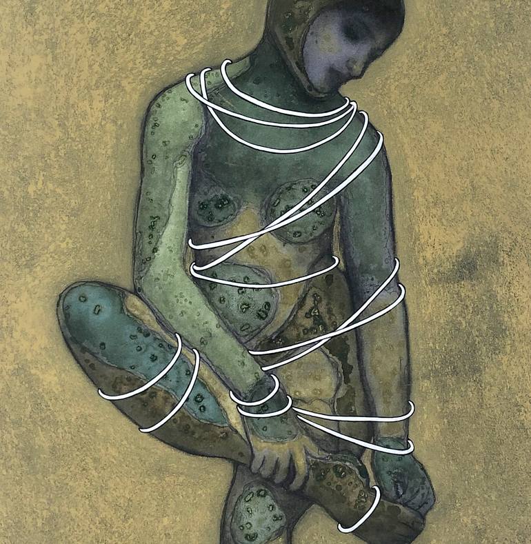 Original Contemporary People Painting by Nikki Pelaez