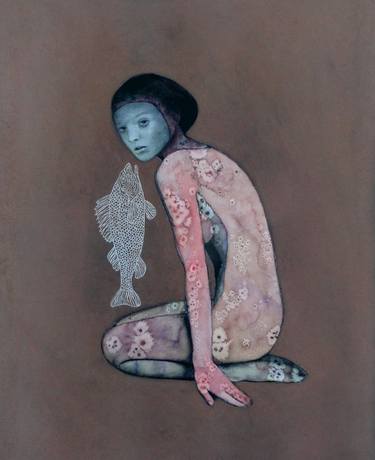 Original Figurative Women Paintings by Nikki Pelaez