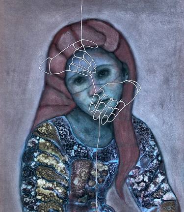 Original Figurative Children Painting by Nikki Pelaez