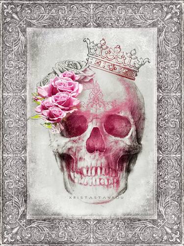 Skull Queen with Roses V2 thumb
