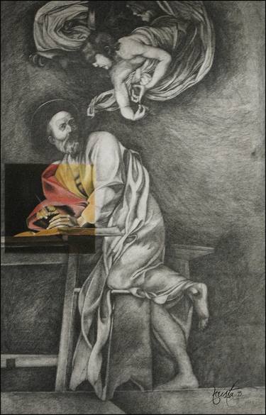 Print of Realism Religious Drawings by Xrista Stavrou