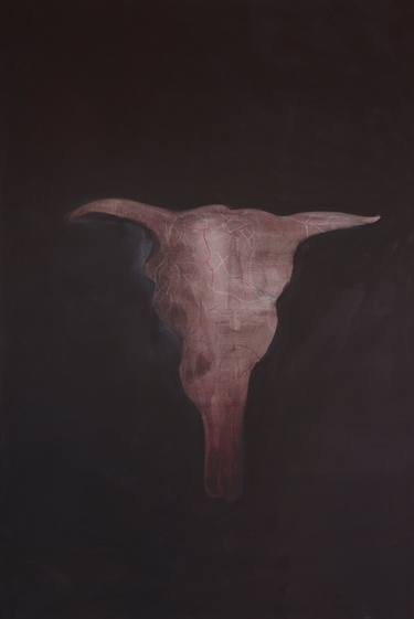 Original Contemporary Mortality Painting by Ewa Okolowicz
