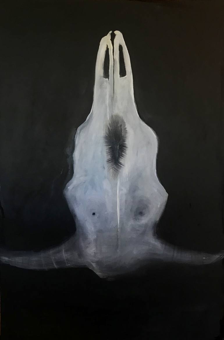 Errotic skull Painting by Ewa Okolowicz | Saatchi Art