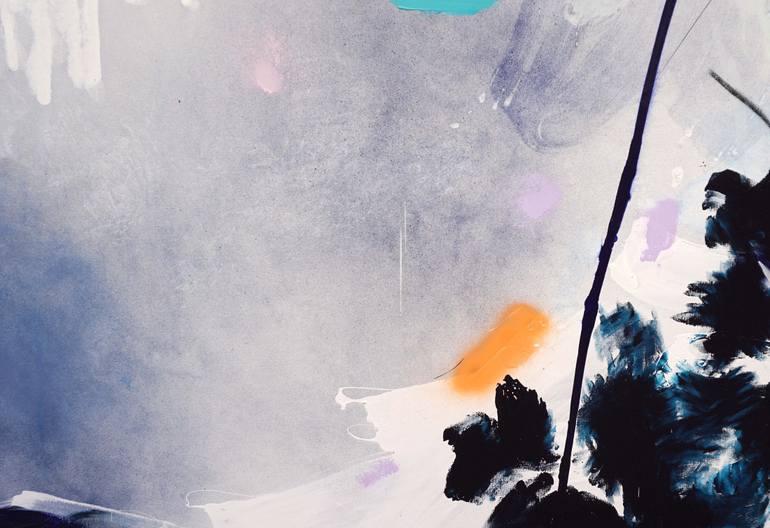Original Abstract Expressionism Abstract Painting by Alba Escayo