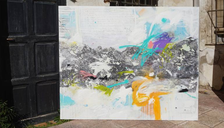Original Abstract Expressionism Abstract Painting by Alba Escayo