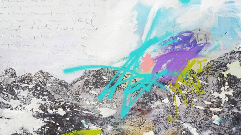Original Abstract Expressionism Abstract Painting by Alba Escayo