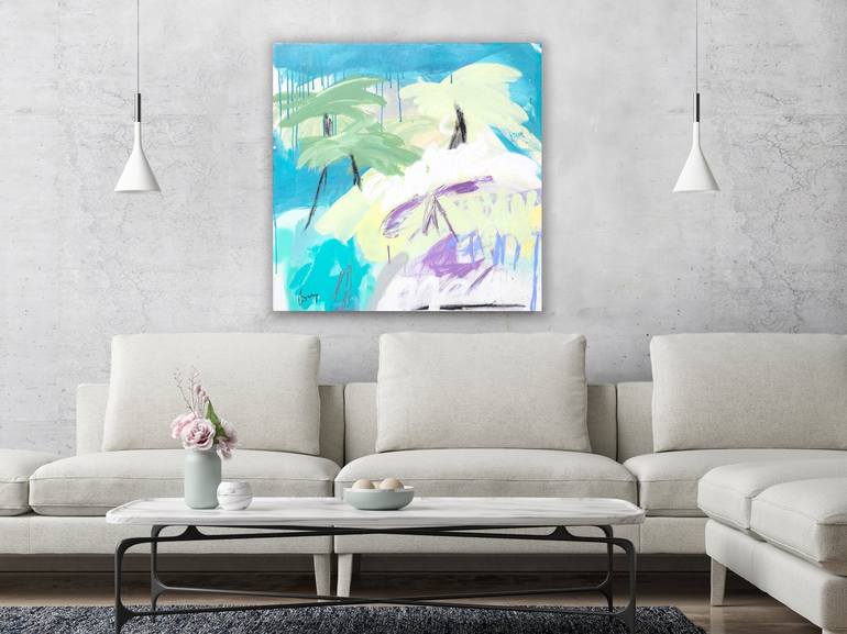 Original Abstract Landscape Painting by Alba Escayo