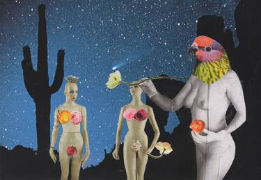 Original Dada Fantasy Collage by cecilia dillon