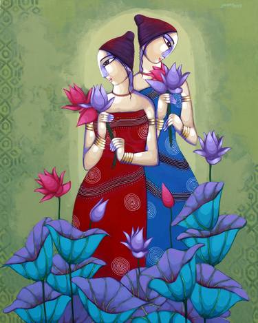 Print of Art Deco Fantasy Paintings by Sekhar Roy