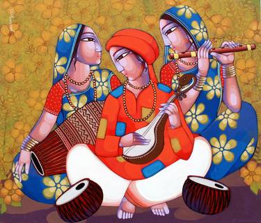 Original Music Paintings by Sekhar Roy