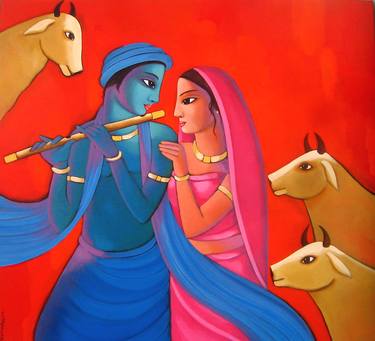 Print of Realism Love Paintings by Sekhar Roy