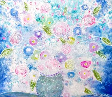 Original Floral Paintings by Sheri Salin