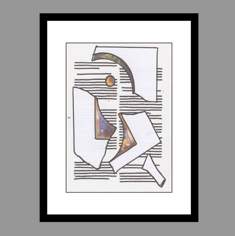 Original Abstract Geometric Collage by Oliver Orthuber