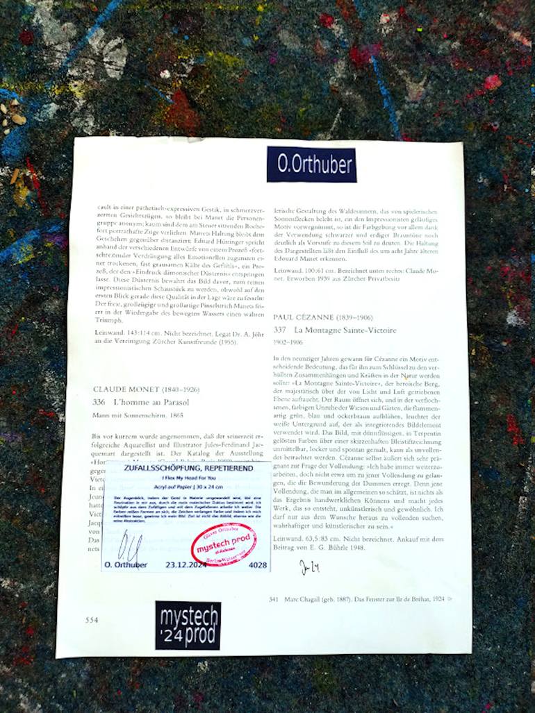 Original Abstract Expressionism Cartoon Drawing by Oliver Orthuber