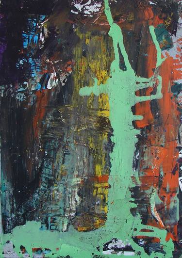 Original Abstract Expressionism Abstract Paintings by Oliver Orthuber