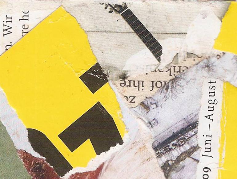 Original Abstract Expressionism Abstract Collage by Oliver Orthuber