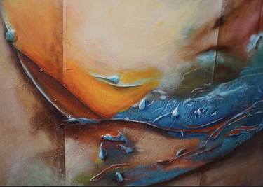 Original Abstract Landscape Paintings by Songul Terlemez