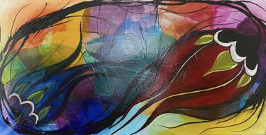 Original Abstract Expressionism Abstract Paintings by Songul Terlemez