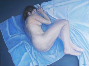 Print of Realism Nude Paintings by Monika Panek