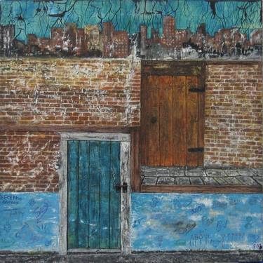 Original Abstract Cities Paintings by Danae Fitzgerald