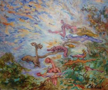 Original Surrealism Nature Paintings by laura milani