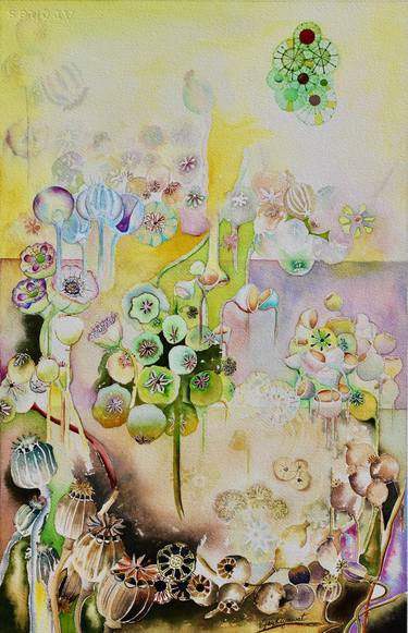 Print of Conceptual Floral Paintings by vijay kiyawat
