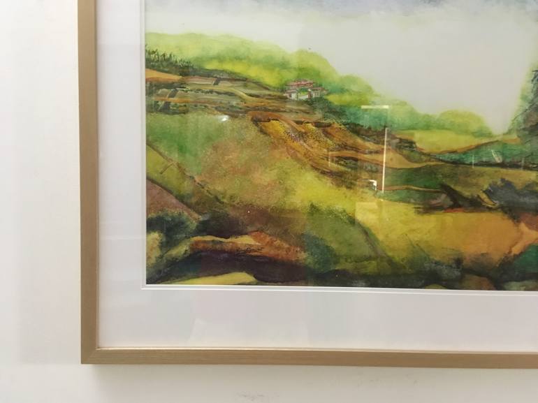 Original Abstract Landscape Painting by vijay kiyawat