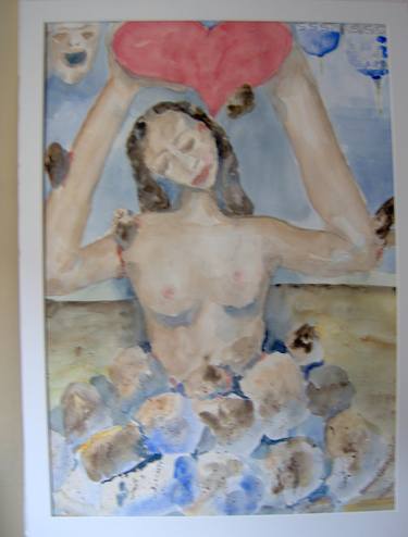 Print of Nude Paintings by Fateme Gosheh