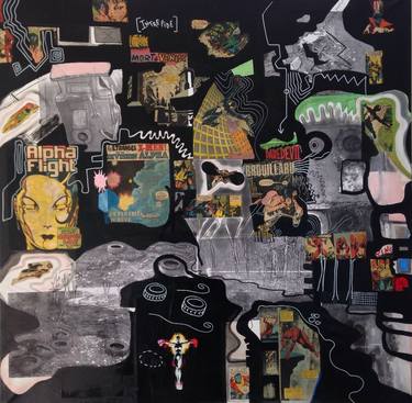 Print of Comics Collage by David Joly