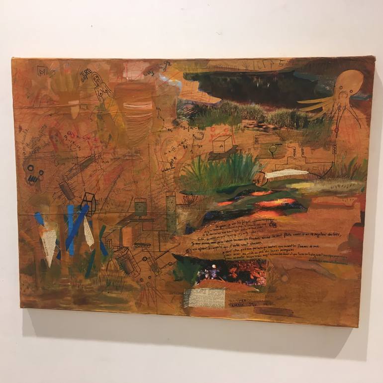 Original Abstract Expressionism Abstract Painting by David Joly