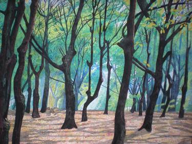 Print of Tree Paintings by Bhagvati Nath