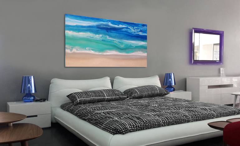 Original Seascape Painting by Angel  Ortiz