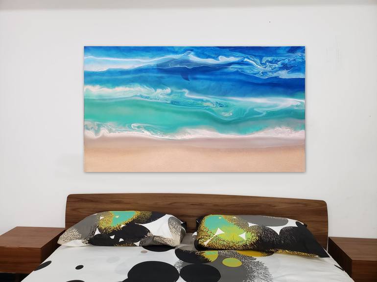 Original Seascape Painting by Angel  Ortiz