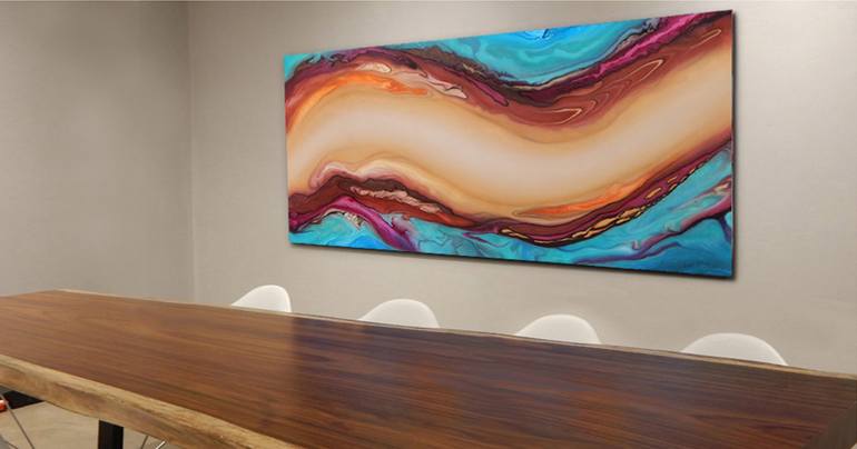 Original Abstract Painting by Angel  Ortiz