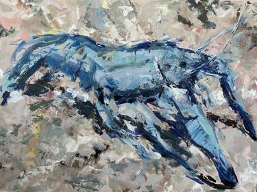 Original Abstract Expressionism Animal Paintings by Angela Anderson