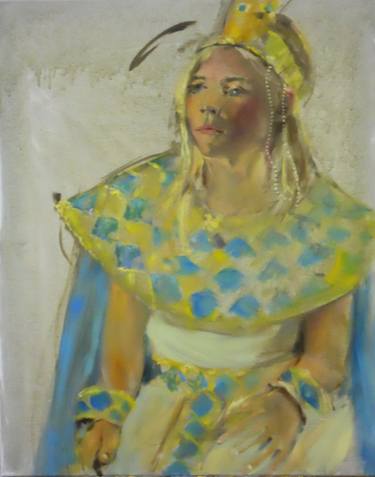 Original Figurative Portrait Paintings by Angela Anderson