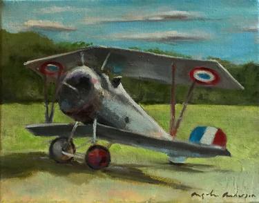 Print of Fine Art Aeroplane Paintings by Angela Anderson