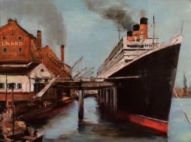 Original Fine Art Ship Paintings by Angela Anderson