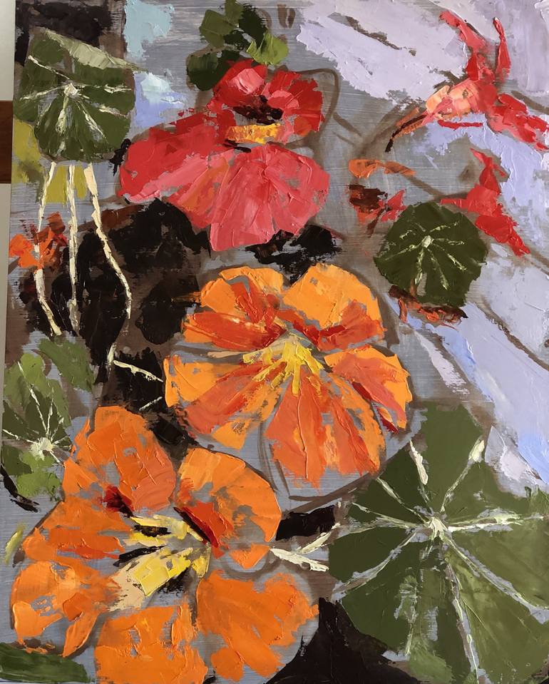 nasturtium painting