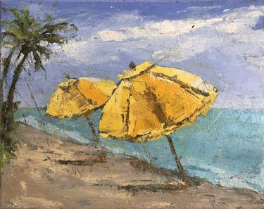 Original Impressionism Beach Paintings by Angela Anderson